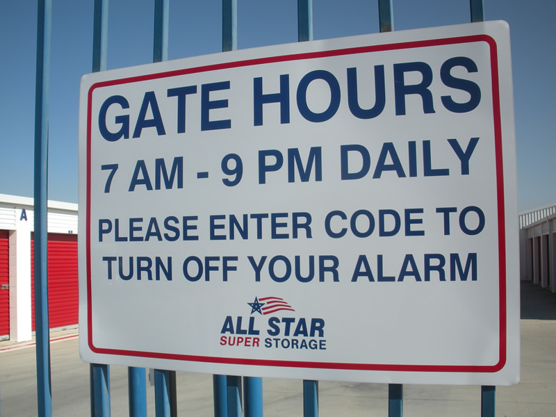 You can access your self storage unit 365 days each year. Your business may qualify for 24-hour access.